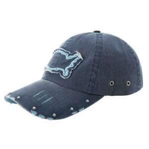  MEGA CAP TWILL VINTAGE WASHED BALL CAP NAVY BLUE NEW 