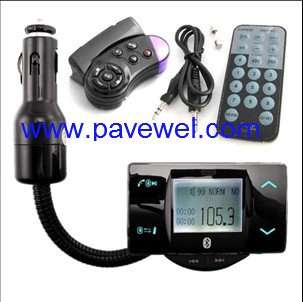 Bluetooth FM transmitter handsfree speakerphone car kit  player 