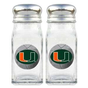  Miami Hurricanes NCAA Basketball Salt/Pepper Shaker Set 