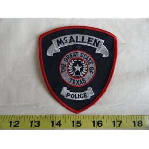  McAllen Texas Police Patch 