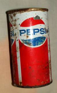 OLD TIN 12 OZ PEPSI COLA CAN~DONT MAKE EM LIKE THAT NOW  