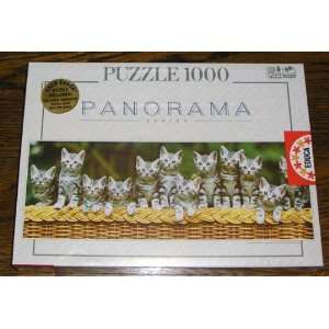  INSEPARABLES Panorama Puzzle 1000 Pc Kitten Puzzle Toys 