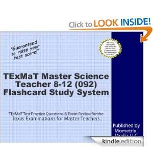 TExMaT Master Science Teacher 8 12 (092) Flashcard Study System 