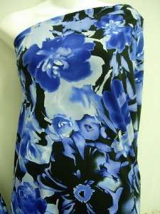 YDS DESIGNER LYCRA SPANDEX ABSTRACT FLORAL PRINTS ITY  