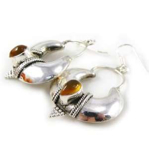  Earrings silver Massaï agate. Jewelry