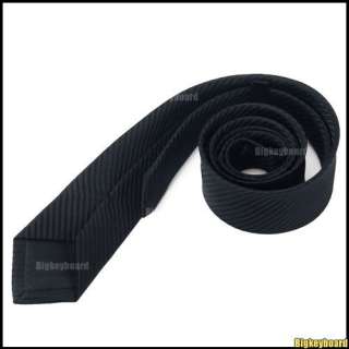 New Mens Strip Skinny Silk Tie Necktie  