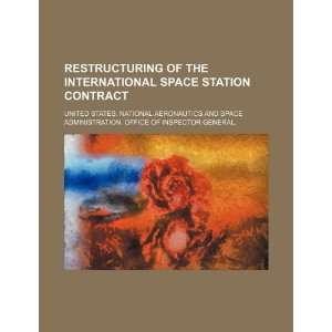  Restructuring of the international space station contract 