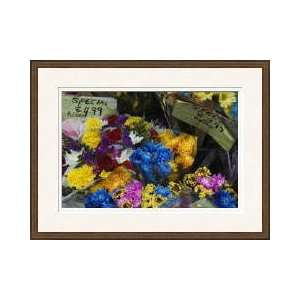  Flowers At Outdoor Market Stand New York Framed Giclee 