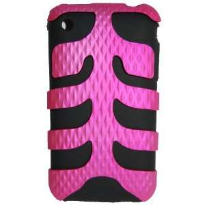  KingCase iPhone 3G & 3GS   Rugged Fishbone Case (Pink 