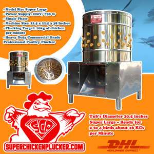 SUPER CHICKEN POULTRY PLUCKER MACHINE WHOLESALE FACTORY DIRECT SAVINGS 