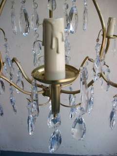Great antique French bronze & glass chandelier # 05948  