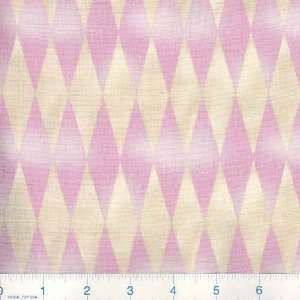  45 Wide Tiffany Diamonds Pink/Yellow Fabric By The Yard 