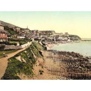 Vintage Travel Poster   Ventnor from West Cliff Isle of Wight England 