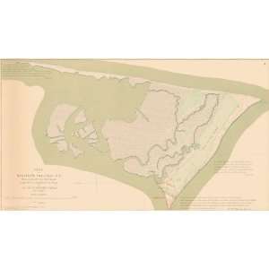   Bien   1895 Civil War Map of Smiths Island, N.C.