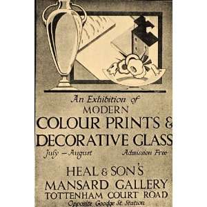  1933 Exhibition Mansard Gallery Heal & Son London Print 