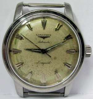 Longines 1960s Automatic Conquest Steel Mens Wristwatch 19AS 711 