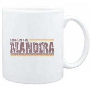 Mug White  Property of Mandira   Vintage  Female Names 