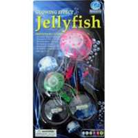 eshopps jellyfish ornament aquarium fish tank glowing red/green  