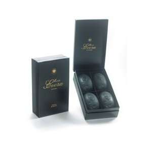 Maria Evora Espana Jabon Black Mineral Carob Cameo Soap Gift Set 4 X 6 