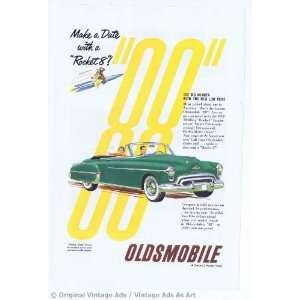   Make a Date with a Rocket 8 Green Convertible Vintage Ad Everything