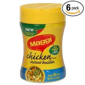 Maggi Instant Chicken Bouillon, 7 Ounce (Pack of 6)  