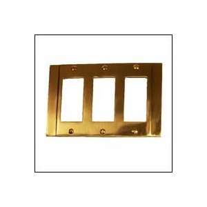 Brass Accents Switchplates M03 S3690 ; M03 S3690 Contemporary Triple 