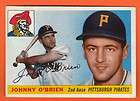 1955 Topps Baseball Johnny OBrien #135   Pirates   Exellent 