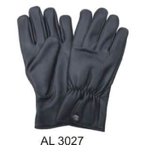  Basic Leather Driving Gloves W/ Snap Closure Automotive
