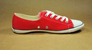 CONVERSE ALL STAR CHUCKS TAYLOR WOMEN SIZE SHOES RED LIGHT LOW TOP 