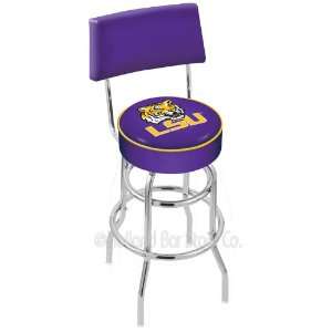 30 LSU Bar Stool   Swivel With Double Ring and Back  