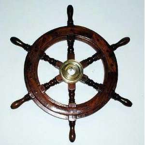  Wooden Ship Wheel 18 Diameter