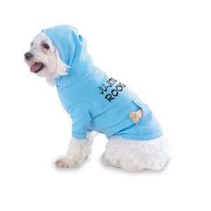  Ju Jitsu Rocks Hooded (Hoody) T Shirt with pocket for your Dog 