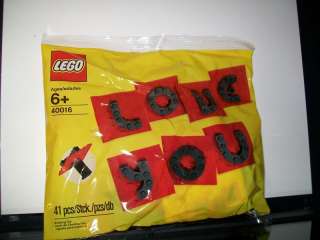 LEGO BULIDING BLOCK I LOVE YOU VALENTINE SET 41 PCS NEW  