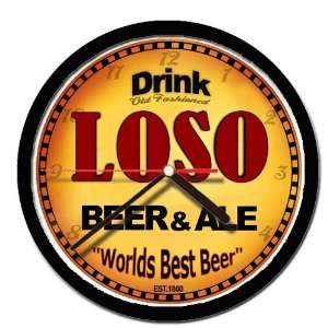  LOSO beer and ale cerveza wall clock 