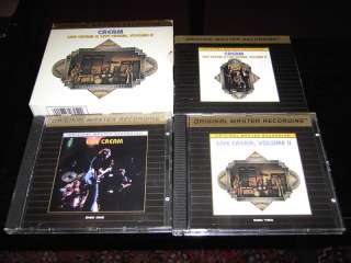 MFSL 24K Gold   CREAM LIVE CREAM & LIVE 2 CD SET  mint  