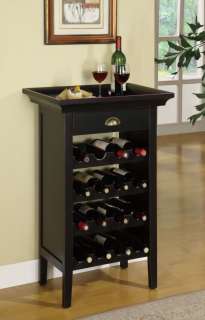 Powell Antique Black Wine Storage Rack Cabinet 502 426 081438219585 