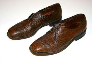   Allen Edmonds SHARKSKIN Wingtip Leather Dress Shoes Sz 8.5 B  