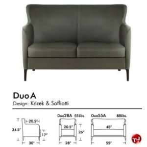  Aceray DUO, Reception Lounge Lobby 2 Seat Loveseat Sofa 