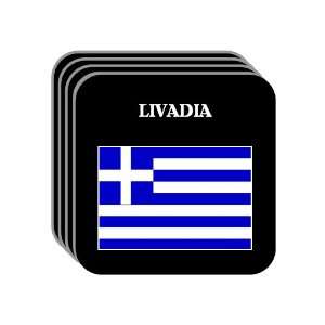 Greece   LIVADIA Set of 4 Mini Mousepad Coasters