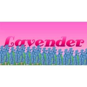  3x6 Vinyl Banner   Lavender 