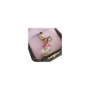  JUICY COUTURE GOLD CHARM (Breast Cancer) Pink Ribbon 