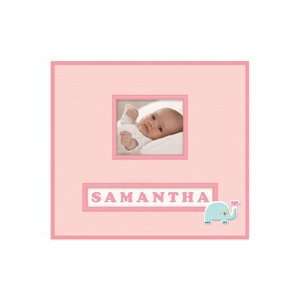   12 Inch by 12 Inch Lion Sleeps Frame A Name Postbound Album, Girl