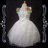 Flower Girls Princess Wedding Pageant Costumes Dance Dresses NEW White 