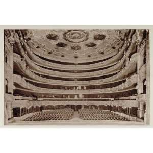  1928 Gran Teatro Liceo Barcelona Theatre Photogravure 