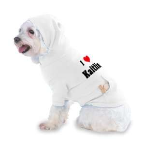  I Love/Heart Kaitlin Hooded T Shirt for Dog or Cat LARGE 