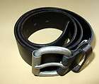 Authentic Cartier Womens Black / Brown Leather Belt Great Condition 