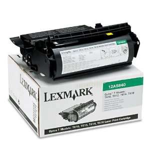  Lexmark Products   Lexmark   12A5840 Toner, 10000 Page 