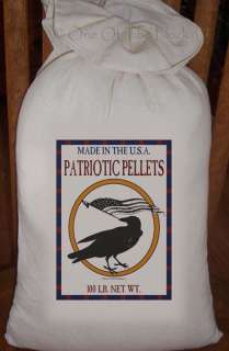 Primitive Feed Sack Crow & Poultry Pick From 10 Designs  