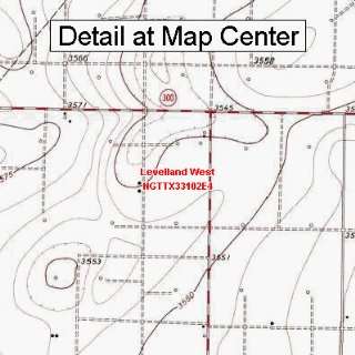   Topographic Quadrangle Map   Levelland West, Texas (Folded/Waterproof
