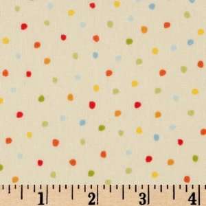   Wide Farm Corner Spots Cream Fabric By The Yard Arts, Crafts & Sewing